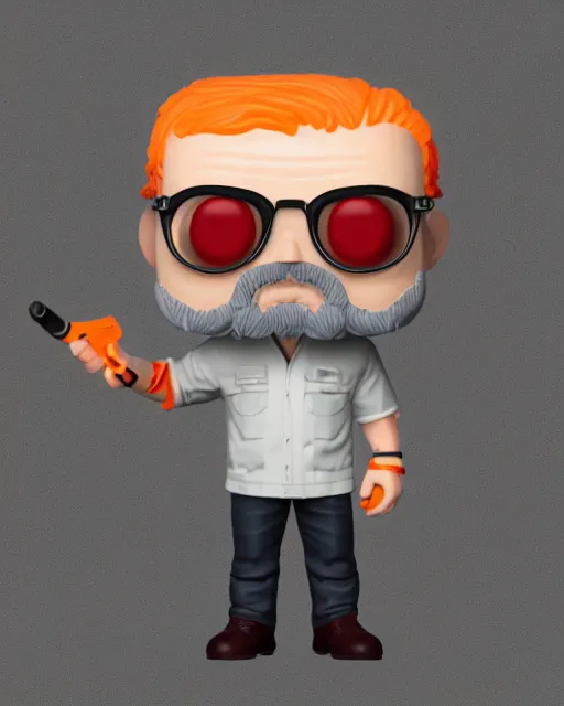 Image similar to full body 3d render of gordon freeman as a funko pop, studio lighting, white background, blender, trending on artstation, 8k, highly detailed