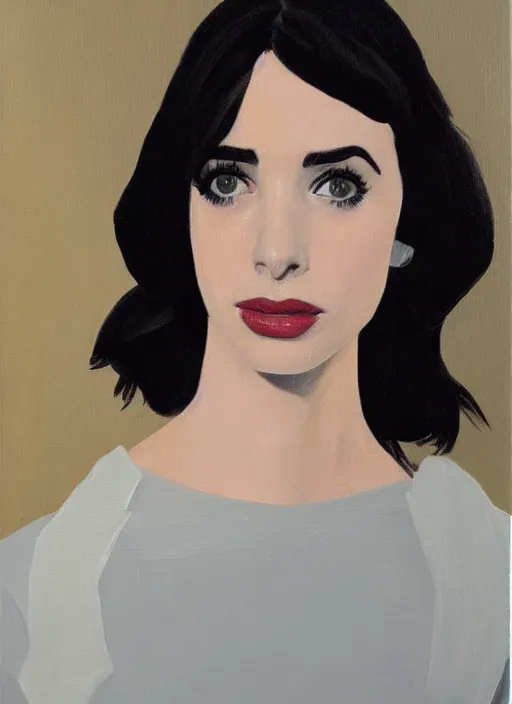 Prompt: oil painting portrait of emma roberts krysten ritter, by agnes lawrence pelton
