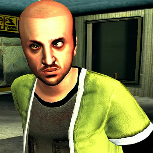 Prompt: in - game screenshot jesse pinkman in the video game gta san andreas