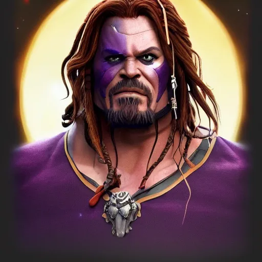 Image similar to thanos as jack sparrow, highly detailed, trending on artstation