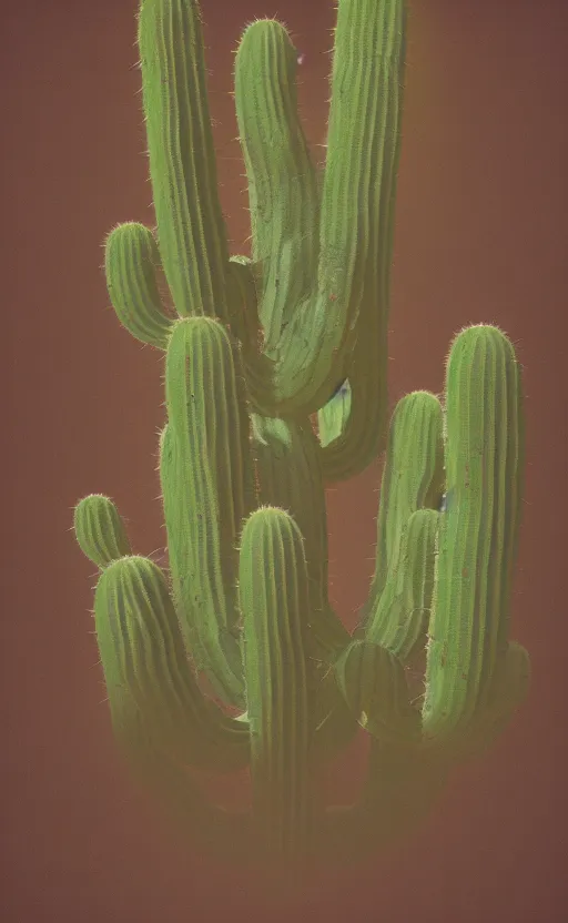 Prompt: cactus, poster vintage, digital strokes, illustration, bioluminescence, vegetation, water bubbles around cactus, portrait, full shot, rim light, pixar, octane render,