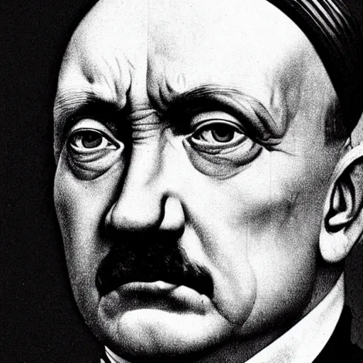 Image similar to 2 0 7 0 adolf hitler portrait : : photorealistic detailed intricate face details ultradetailed ultra - realistic by hieronymus bosch and james jean