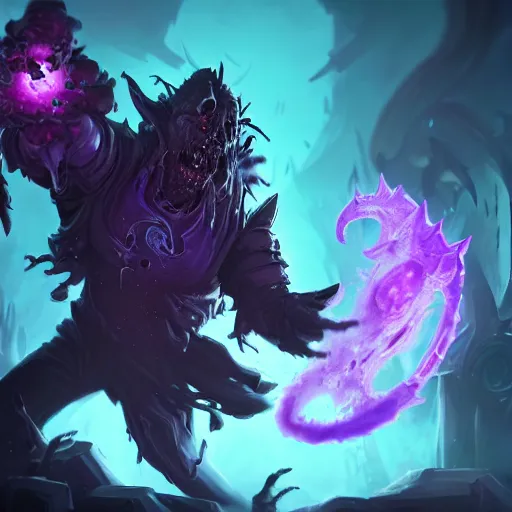 Image similar to arcane style void zombies, violet spike smoke, bright art masterpiece artstation. 8k, sharp high quality artwork in style of Jose Daniel Cabrera Pena and Greg Rutkowski, concept art by Tooth Wu, blizzard warcraft artwork, hearthstone card game artwork, violet flower, violet flower, violet flower, portal