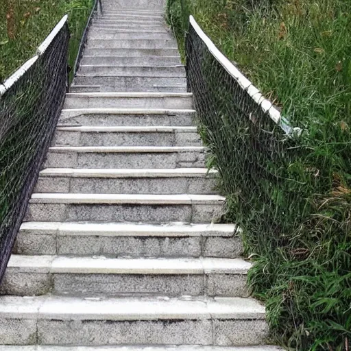 Prompt: the lost stairway to heaven finally found