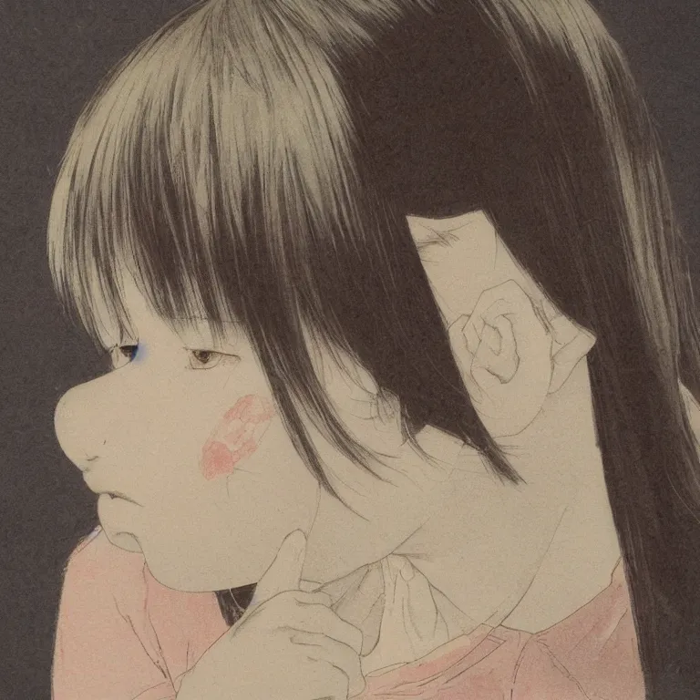 Image similar to young girl by chika umino, detailed