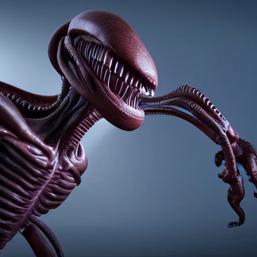 Image similar to pixar xenomorph, beautiful light, 4 k, octane render, award winning