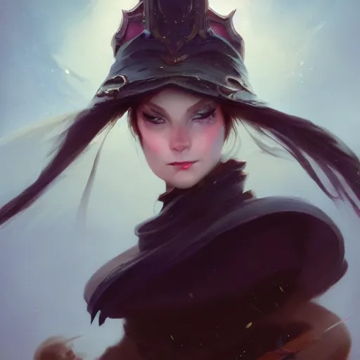 Prompt: beautiful grumpy girl, portrait, ice magic, dark hair and makeup, sharp focus, digital painting, matte fantasy painting, deviantart artstation, by jason felix, ivan aivazovsky, steve argyle, tyler jacobson, peter mohrbacher, cinema, masterpiece