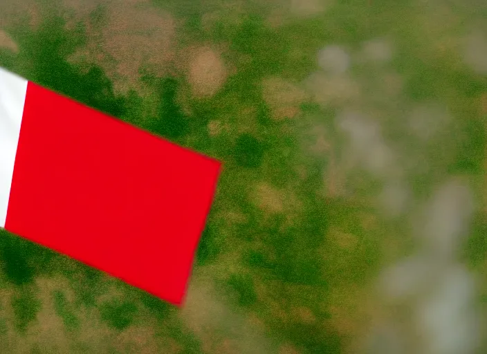 Image similar to film still of polish flag in little rose, 4 k