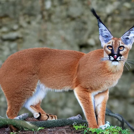 Image similar to caracal in crown