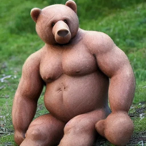 Image similar to man-bear-pig