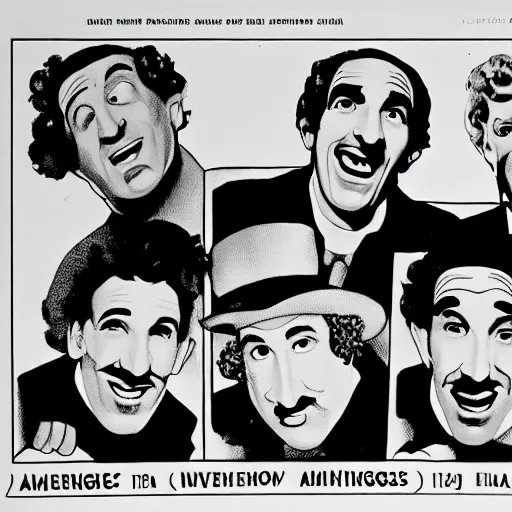 Image similar to Marx Brothers as The Avengers