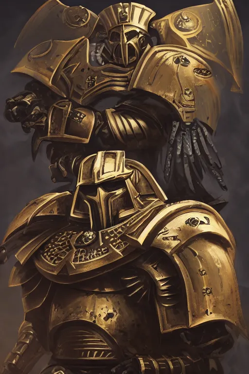 Image similar to armor portrait heros warhammer 4 0 k horus heresy fanart - the primarchs emperor by johannes helgeson animated with vfx concept artist & illustrator global illumination ray tracing hdr fanart arstation zbrush central hardmesh 8 k octane renderer comics stylized