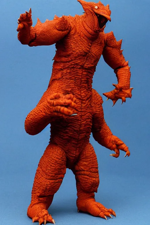 Image similar to kaiju action figure, vintage, 1980s