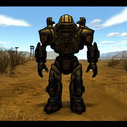 Image similar to Fallout X0-1 power armor
