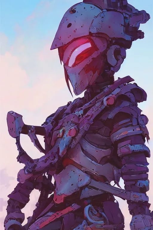 Image similar to combination suit armor aloy horizon forbidden west horizon zero dawn robot ninja mask helmet backpack tribal, art gta 5 comics, official fanart behance hd artstation by jesper ejsing, by rhads, makoto shinkai and lois van baarle, ilya kuvshinov, ossdraws radiating a glowing aura cgi rtx 2 0 2 2