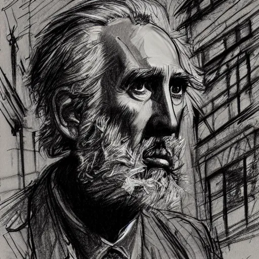 Image similar to a realistic yet scraggly portrait sketch of the side profile of a stern and sophisticated christopher lee, trending on artstation, intricate details, in the style of frank auerbach, in the style of sergio aragones, in the style of martin ansin, in the style of david aja, in the style of mattias adolfsson