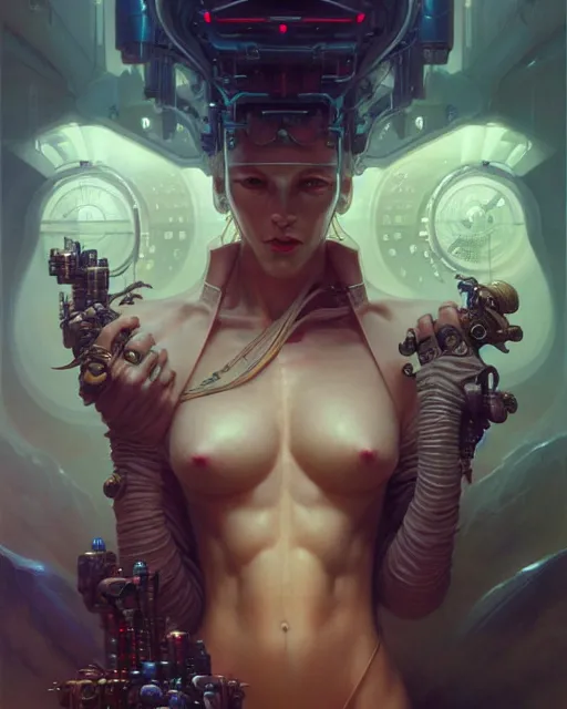 Image similar to human hand fantasy character portrait, ultra realistic, wide angle, intricate details, blade runner artifacts, highly detailed by peter mohrbacher, boris vallejo, hajime sorayama aaron horkey, gaston bussiere, craig mullins