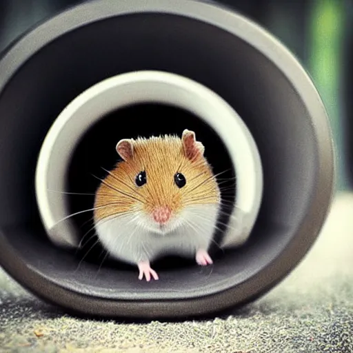 Image similar to “ little hamster in a hole in a golf terrain ”