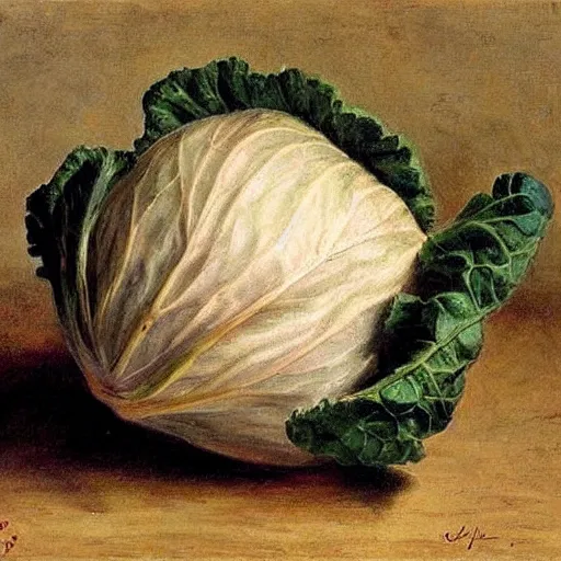 Prompt: cabbage by jan matejko