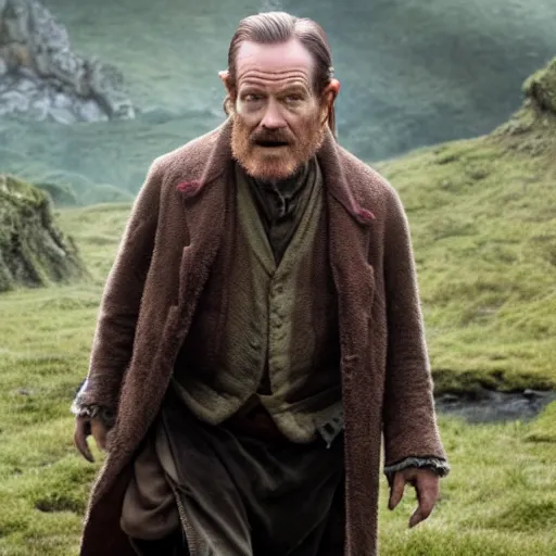 Image similar to bryan cranston as a hobbit