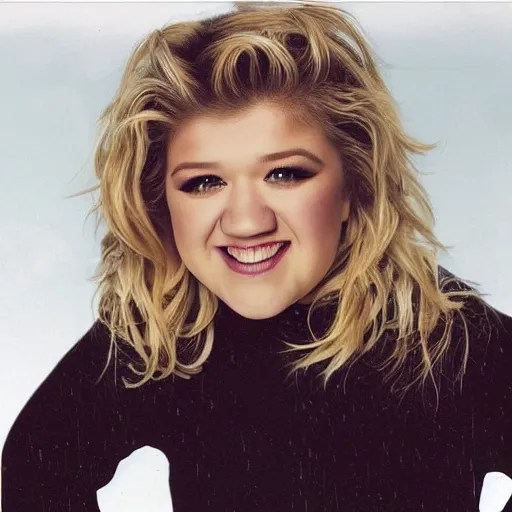 Prompt: young Kelly Clarkson's 2004 album Breakaway cover