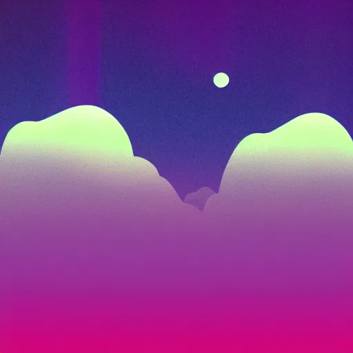 Image similar to aesthetic synthwave mountain between the clouds, moon background, sharp focus, sharp focus, high details, 8 k