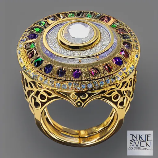 Prompt: ring of a female with visible gems inlaid her skin, neoclassical style, gems, cameo, marble, gold, bones, 8k, details, studio lighting, realism