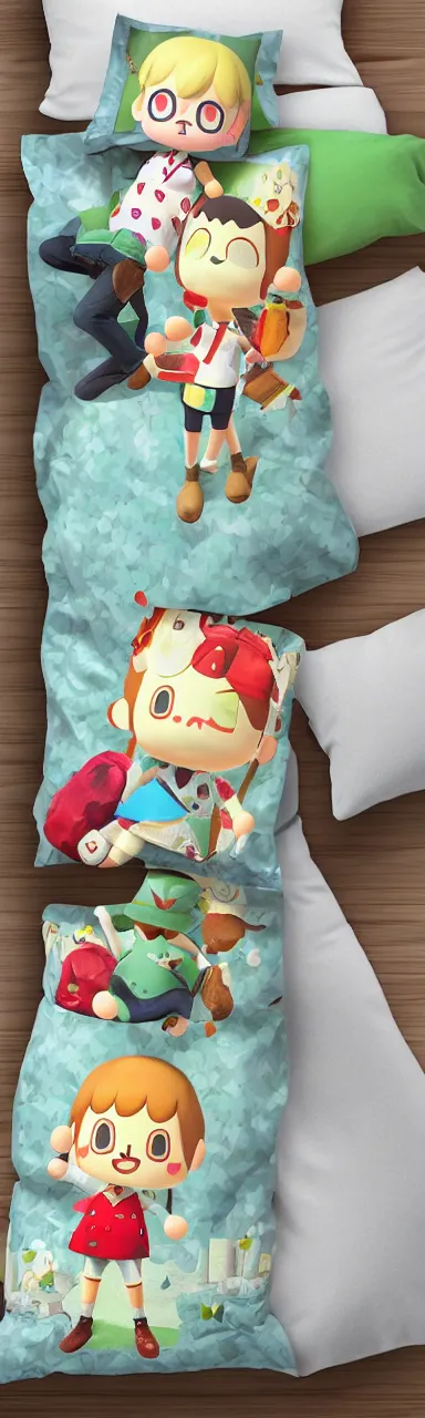 Prompt: animal crossing dakimakura