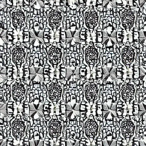 Prompt: complex geometric patterns. black and white. pointillism