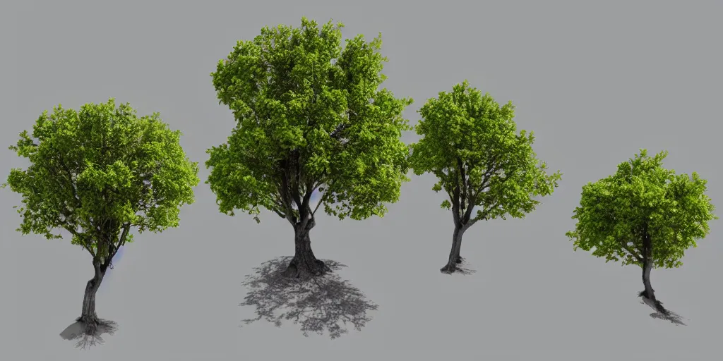 Prompt: stereoscopic 3 d image of a tree