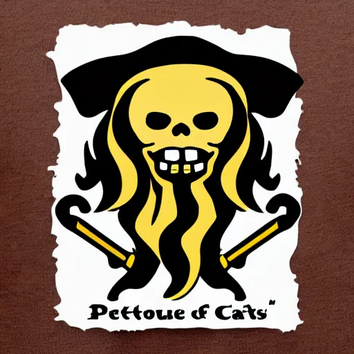 Image similar to Pirates of the caribbean but instead of davy jones it is the GitHub octocat, realistic, photorealistic