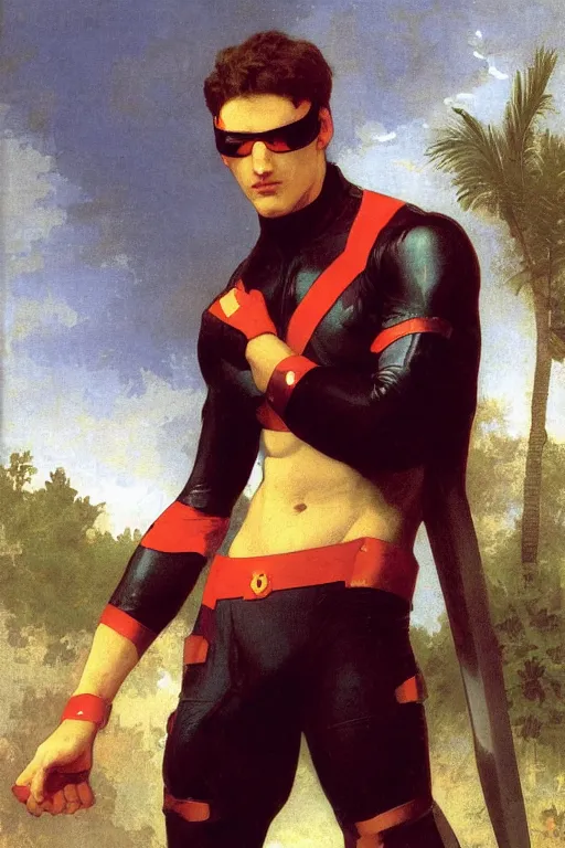 Image similar to Cyclops (Scott Summers) from the X-Men by William Adolphe Bouguereau