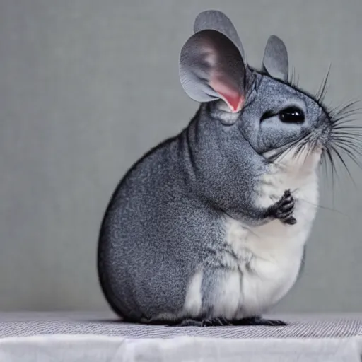 Image similar to a Chinchilla dressed up in a business suit