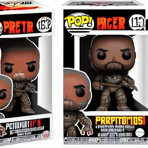 Image similar to movie predator funko pops