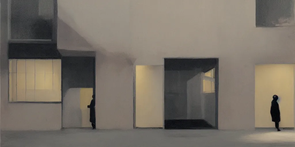 Image similar to an art gallery with pictures in the style of tim eitel