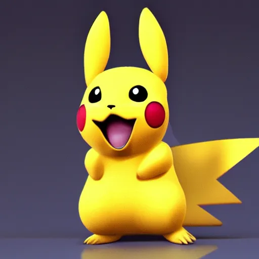 Image similar to photorealistic pikachu