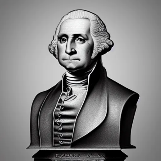 Image similar to hyper realistic dslr shot of george washington incredible detail features in 2 0 2 2