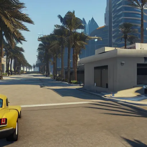 Image similar to gta : dubai, unreal engine 5