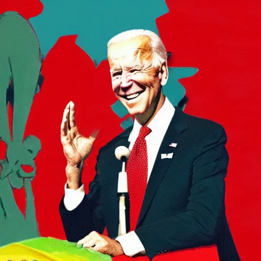Image similar to biden ruling the usa in dr suess style