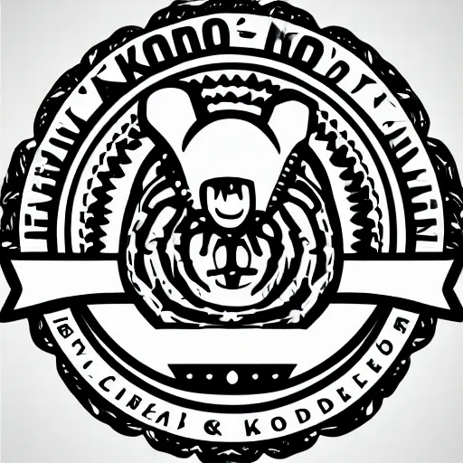 Image similar to logo for a company called komodo, Line art, graphic design, vector, illustrator