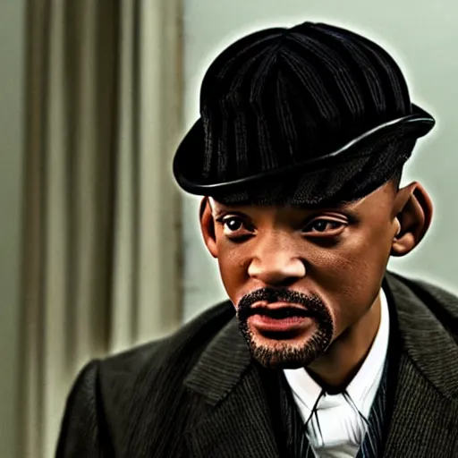 Prompt: Will Smith in the Peaky Blinders