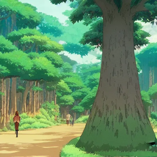 Image similar to Forest landcape by Studio Ghibli