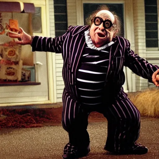 Image similar to Danny DeVito as Beetlejuice