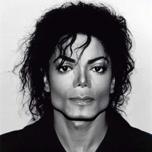 Prompt: Michael jackson Mugshot