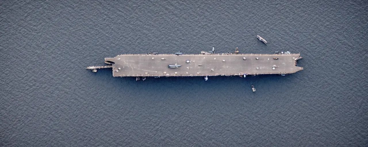 Image similar to low level cinematic aerial shot of abandoned aircraft carrier in the middle of black sand beach in iceland