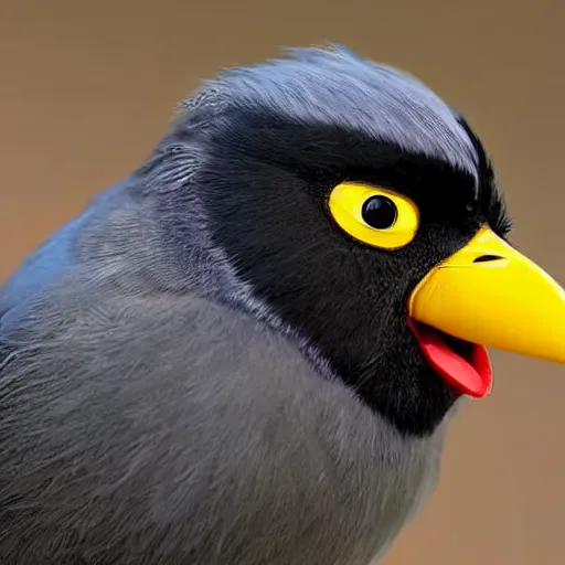 Image similar to An extremely angry bird.