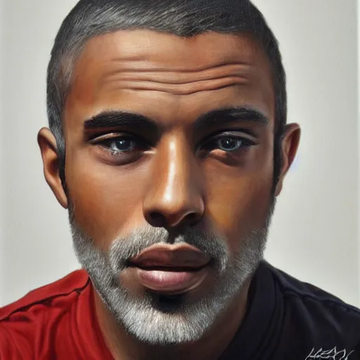 Image similar to omer adam portrait, photorealistic