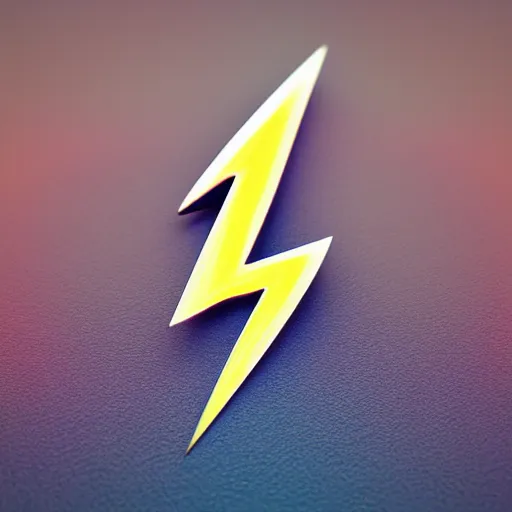 Prompt: lightning bolt logo, highly detailed, 4k, sharp focus, gradient, depth of field, blue, black, artstation, cgsociety, octane render,