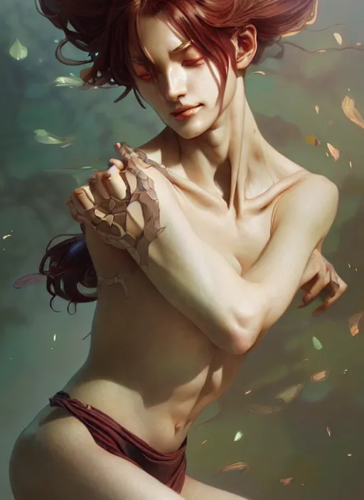 Image similar to ultra realistic illustration, hisoka, intricate, elegant, highly detailed, digital painting, artstation, concept art, smooth, sharp focus, illustration, art by artgerm and greg rutkowski and alphonse mucha and wlop