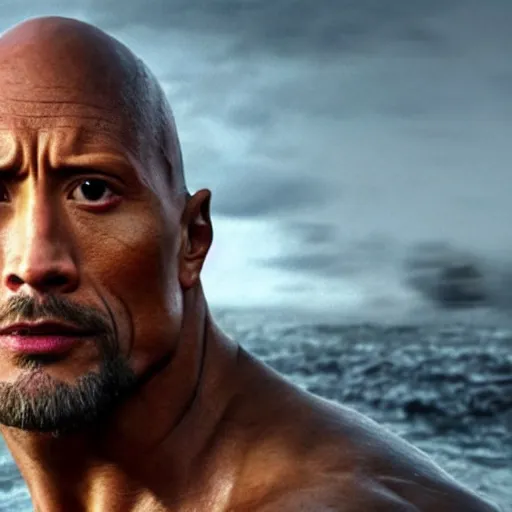 Image similar to dwayne johnson in vikings 4 k quality super realistic